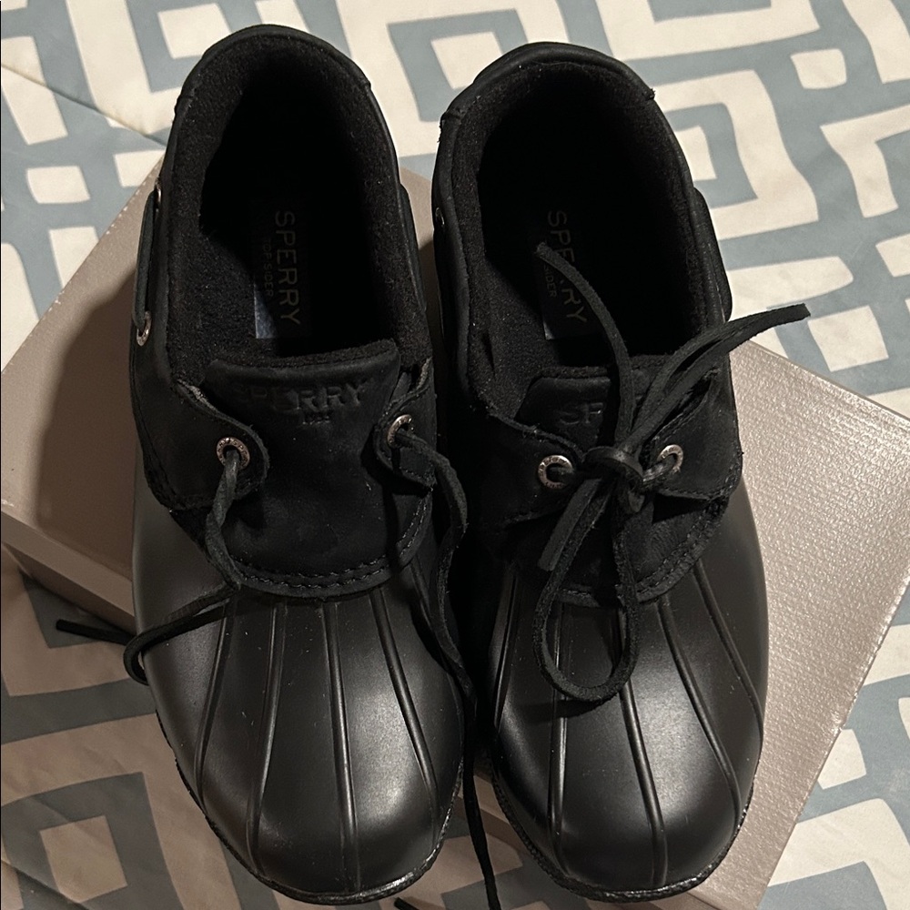 Sperry Black Waterproof Boots